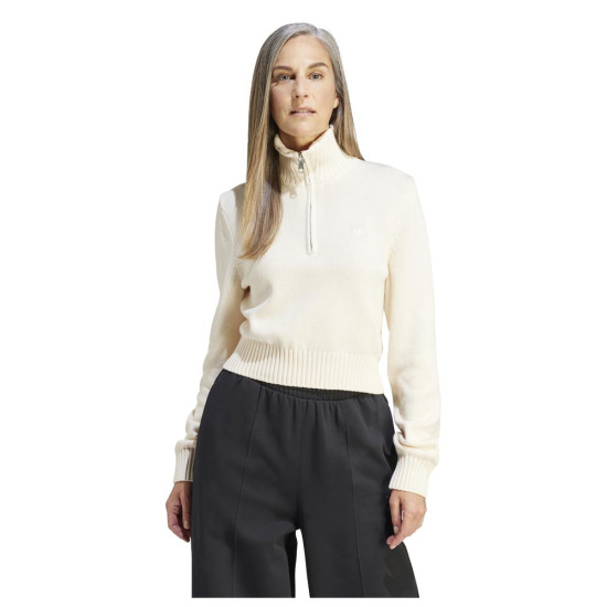 Adidas Γυναικεία πλεκτή μπλούζα Knit Half-Zip